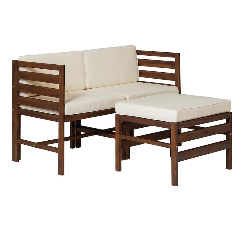Middlebrook Designs Acacia 3-Piece Chairs with Ottoman