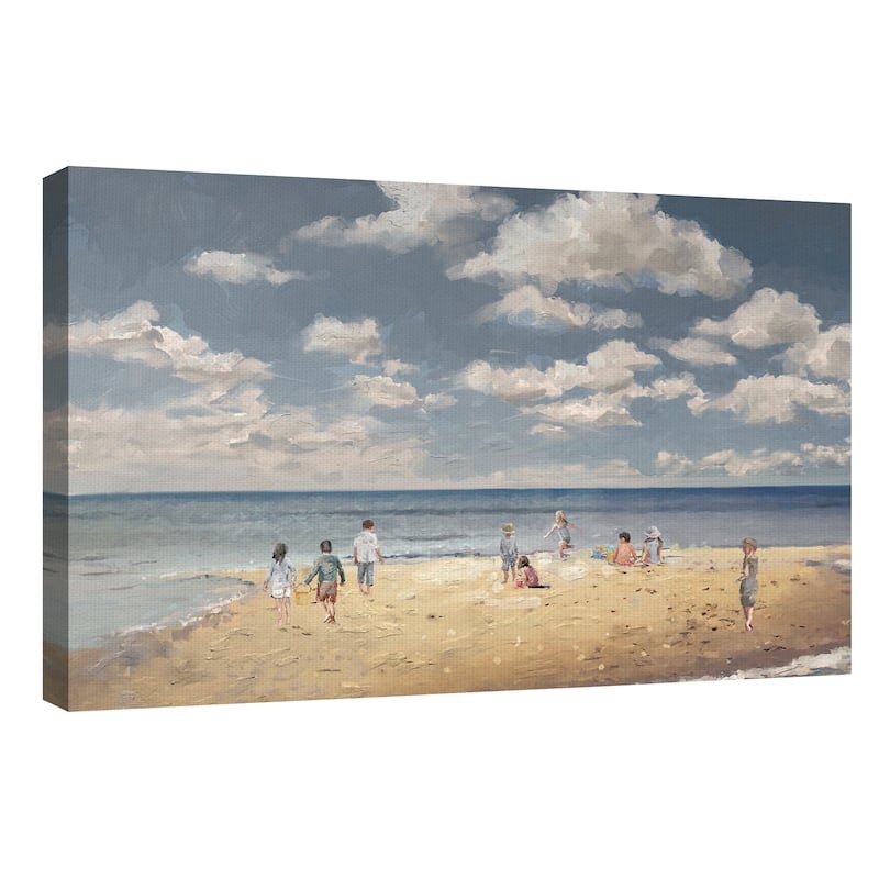 Beach Play by Studio Arts Canvas Art Print