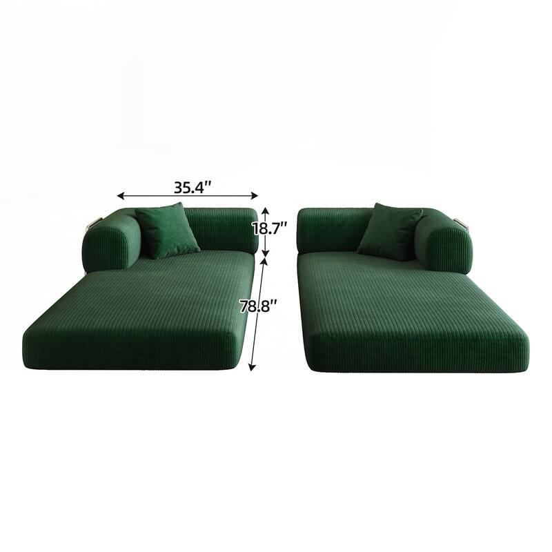 Compression Sofa,Convertible Floor Sofa Bed-with Pillow Back Support Armrest,Comfy Futon Couch Sleeper Bed