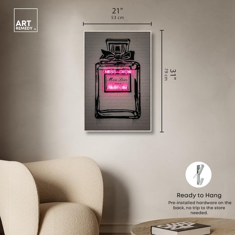 Miss Neon Dream Canvas by Art Remedy