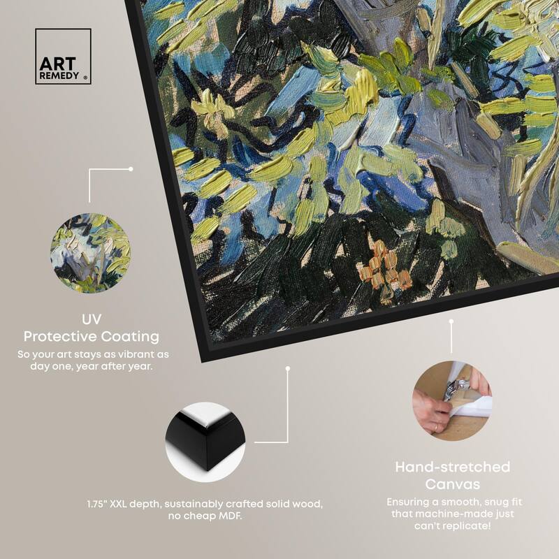 Blossoming Acacia Branches 1890 Canvas by Art Remedy