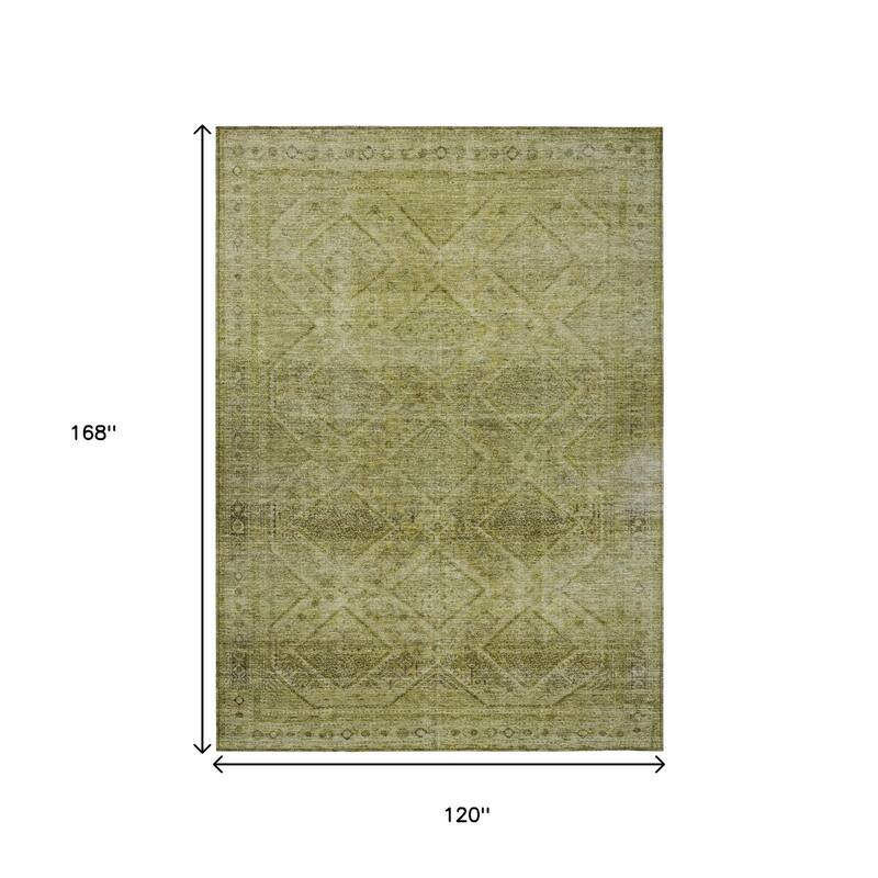 HomeRoots Geometric Transitional Rectangle Outdoor Rug