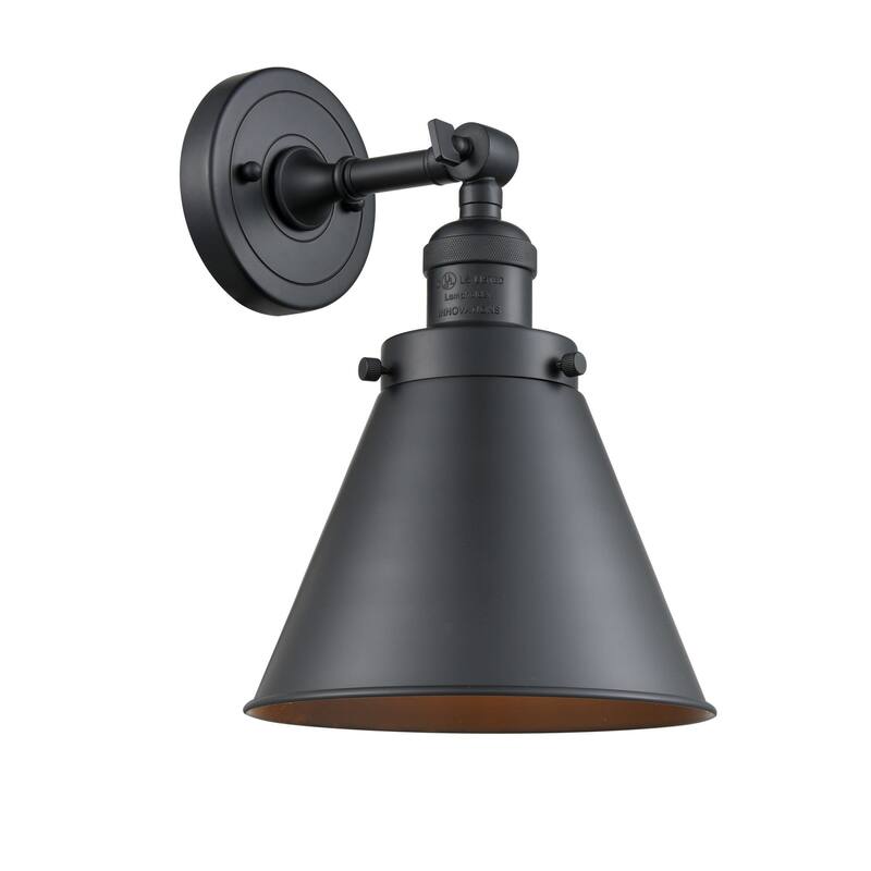 Bellevue Stephen 13" Tall Bathroom Sconce - Matte Black