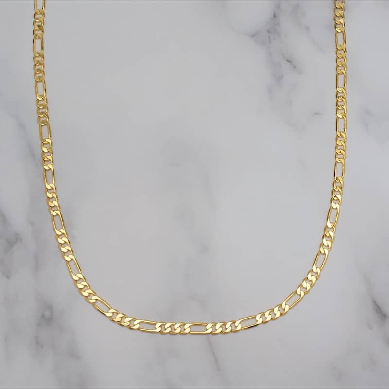 Victoria Townsend Gold Plated Figaro Link Chain Necklace.