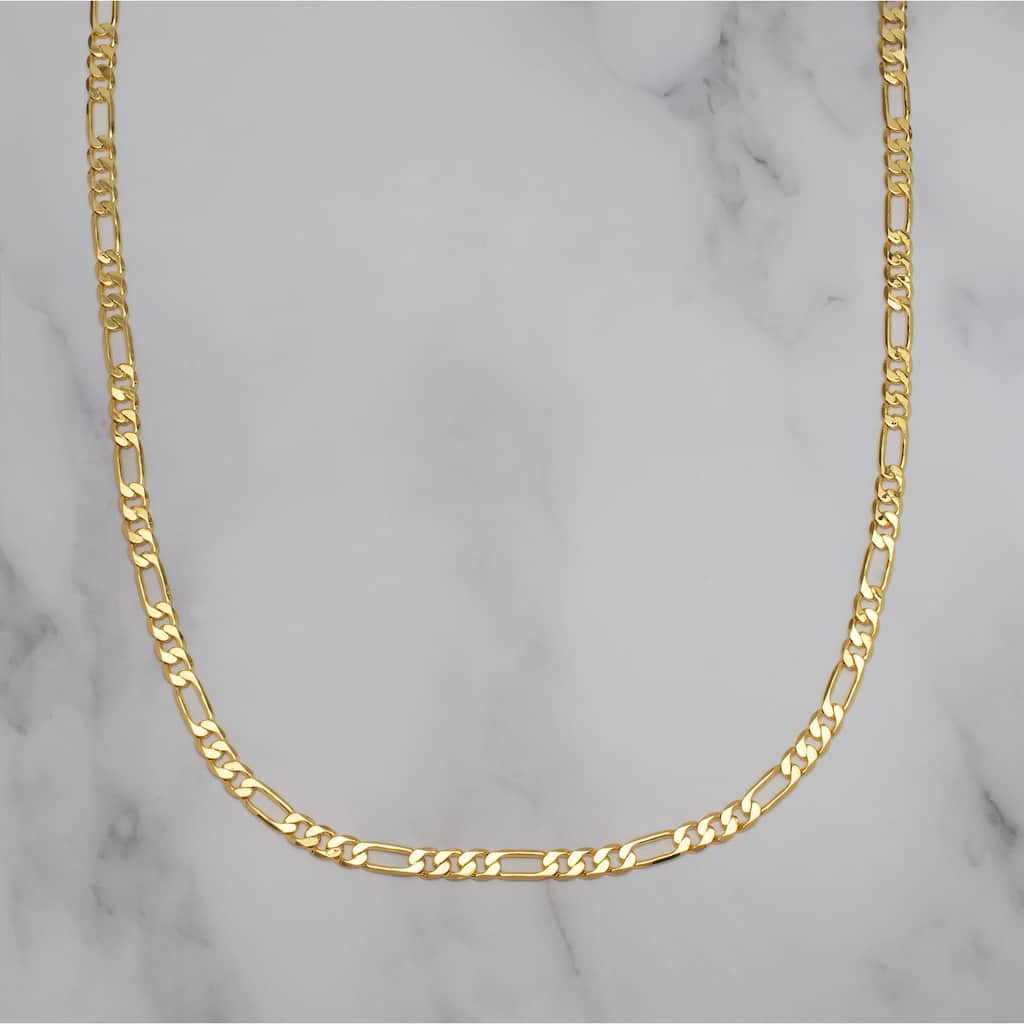 Victoria Townsend Gold Plated Figaro Link Chain Necklace.