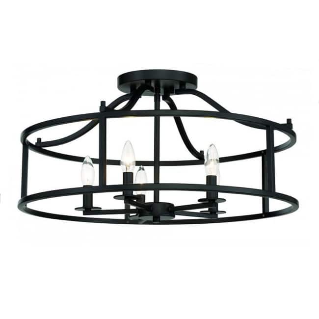 Savoy House 6-1679-5 Stockton 5 Light 24" Wide Semi-Flush Drum Ceiling