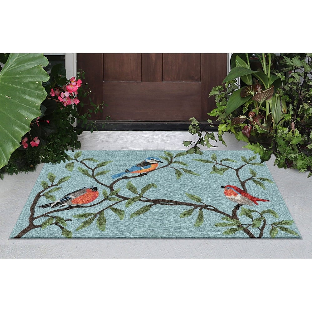 Liora Manne Ravella Birds On Branches Indoor/Outdoor Rug