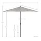 preview thumbnail 6 of 143, North Bend 9-foot Round Auto-tilt, Bronze Finish, Sunbrella Patio Umbrella by Havenside Home