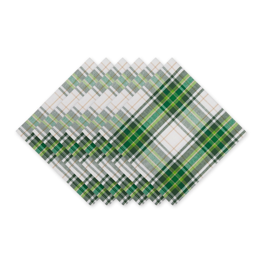 St. Paddy Plaid Napkin Set of 6 - 20x20