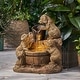 preview thumbnail 1 of 9, Dimmock Outdoor Outdoor Puppy Fountain by Christopher Knight Home Brown - Floor - Resin