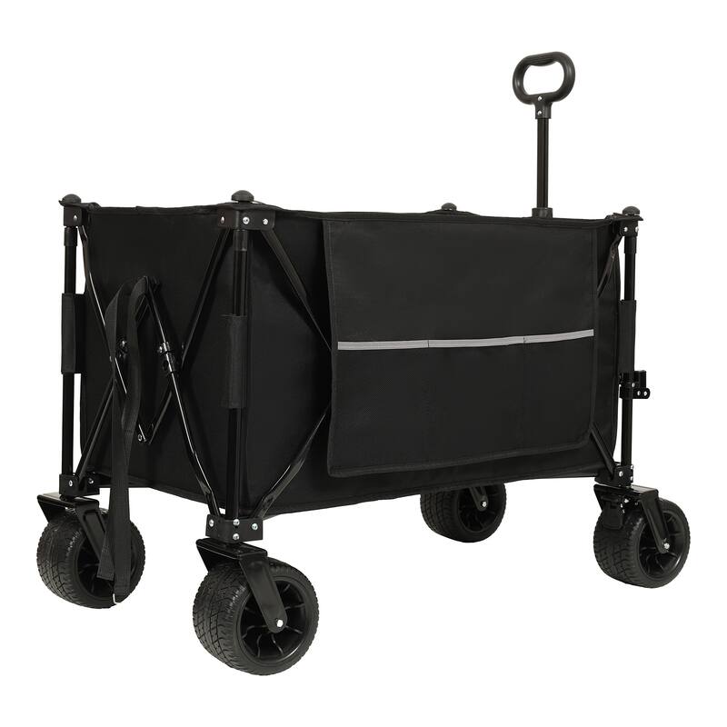 480lb Heavy Duty Foldable Wagon w/ Canopy & Big Wheels - All-Terrain