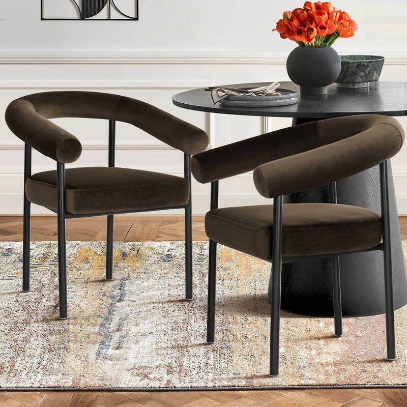 High-back upholstered Chairs (Set of 4)
