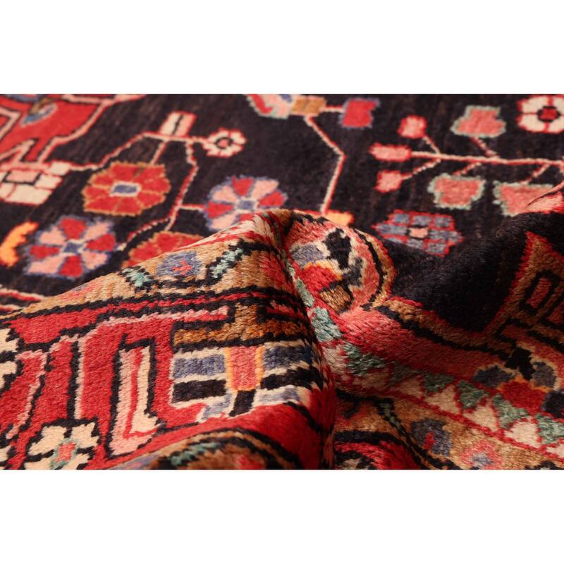ECARPETGALLERY Hand-knotted Anadol Dark Navy, Red Wool Rug - 4'7 x 7'1