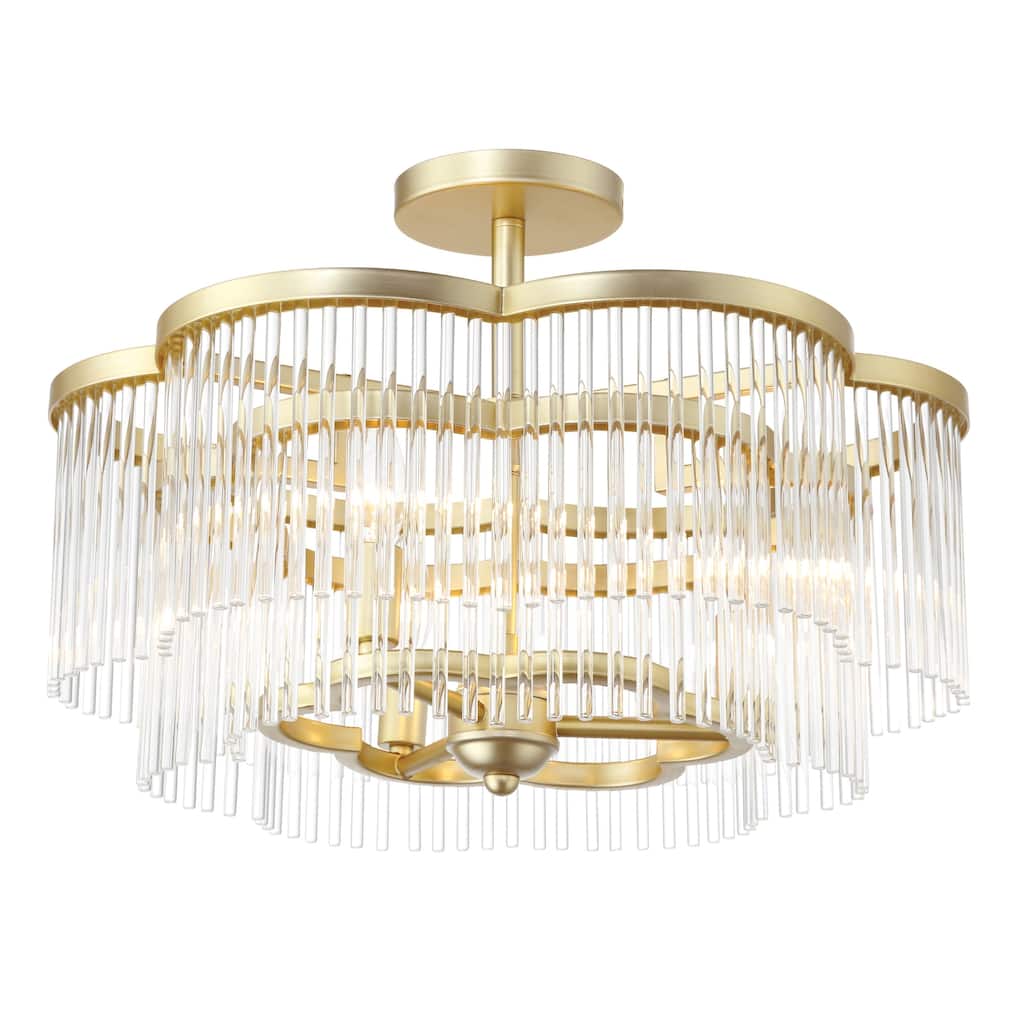 Minka Lavery 5454 Azura 3 Light 20" Wide Semi-Flush Drum Ceiling
