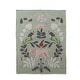preview thumbnail 2 of 1, Cotton Knit Baby Blanket with Botanical and Animal Motifs - 40.0"L x 32.0"W x 0.25"H