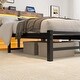 preview thumbnail 6 of 8, Queen Platform Bed Frame with USB, LED, Steel Slats, No Box Spring Needed