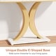 preview thumbnail 7 of 15, 40 Inches Narrow Industrial Console Sofa Table for Entryway