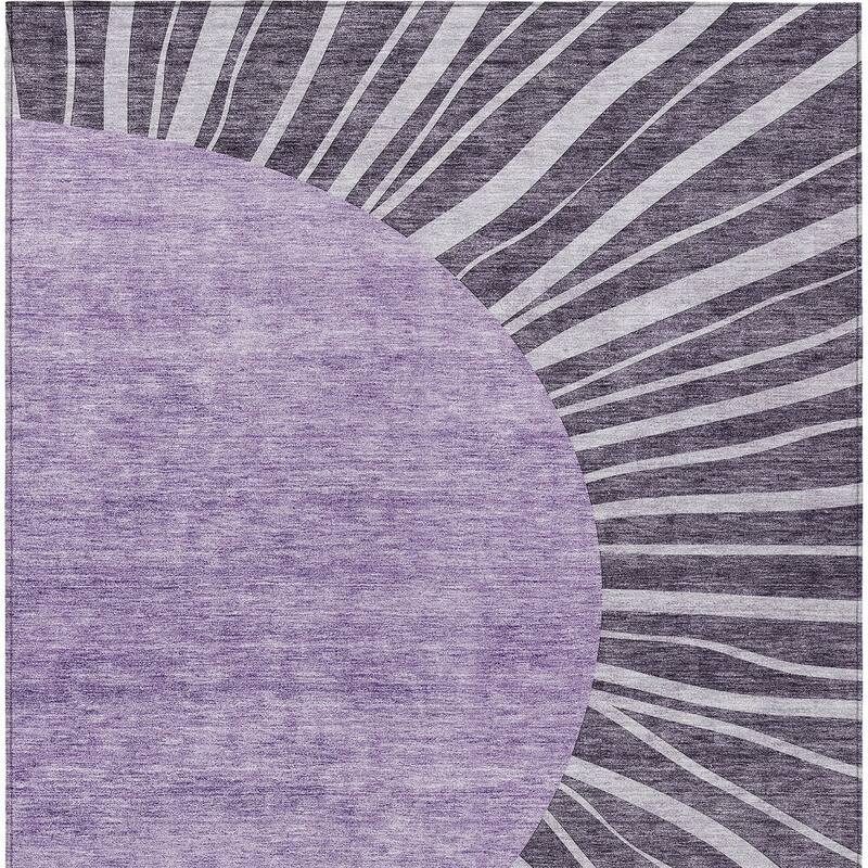 HomeRoots Abstract Transitional Rectangle Outdoor Rug