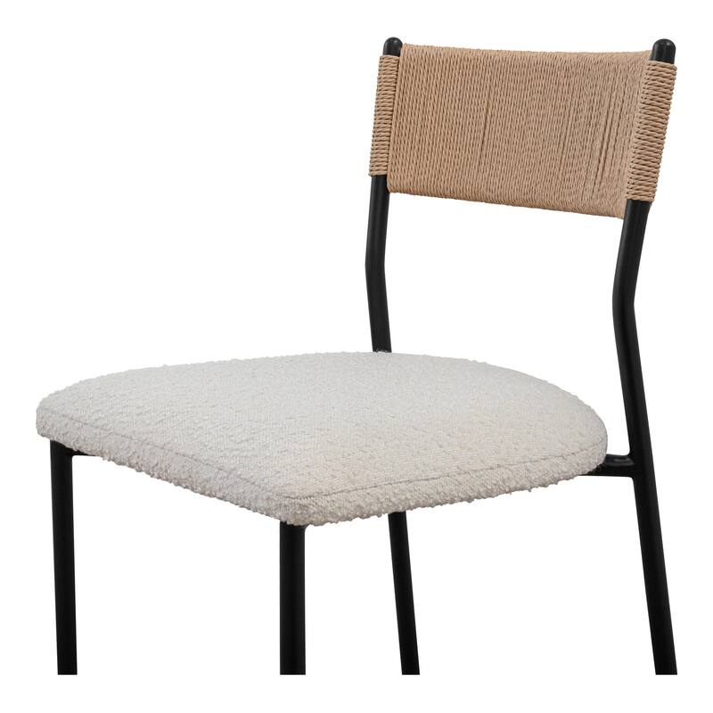 NADAAL STUDIOS Quinn, Counter Stool With Performance Fabric - 19.02"W x19.57"D x39.17"H