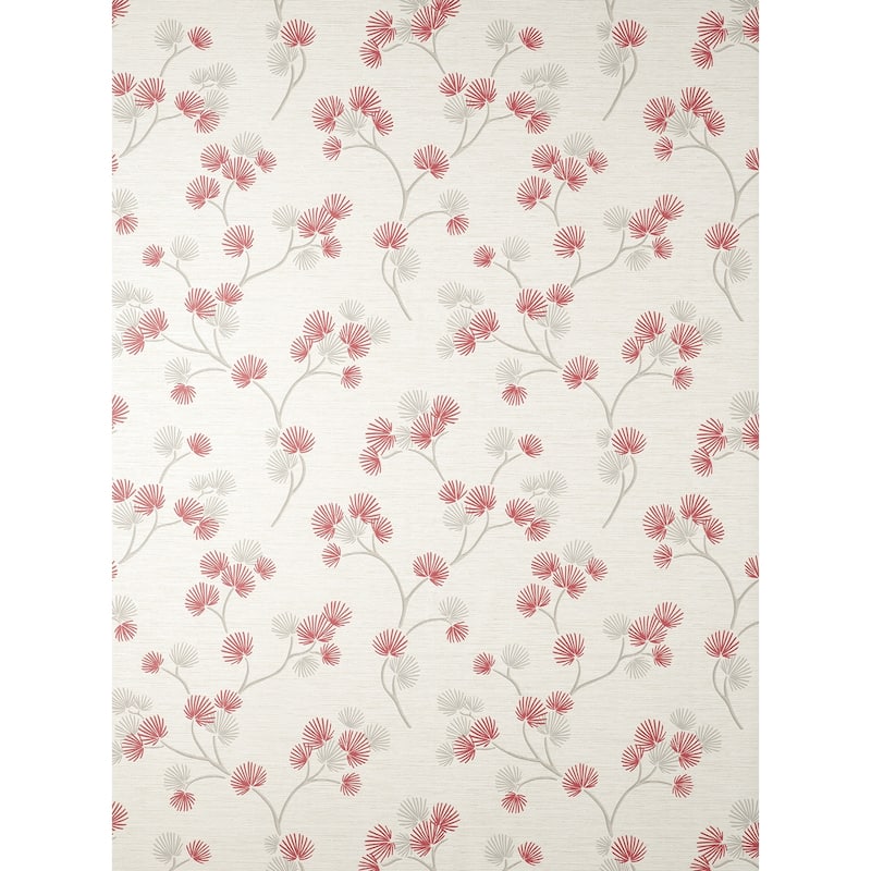 Fine Decor Kira Red Trail Wallpaper