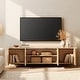 preview thumbnail 5 of 32, WMAPAT Modern Entertainment Center With T-Shaped Wooden Legs, 4-Door Storage TV Stand, Media Cabinet For Living Room