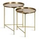 preview thumbnail 97 of 99, Kate and Laurel Ulani Nesting Tables (Set of 2) 2 Piece - Gold