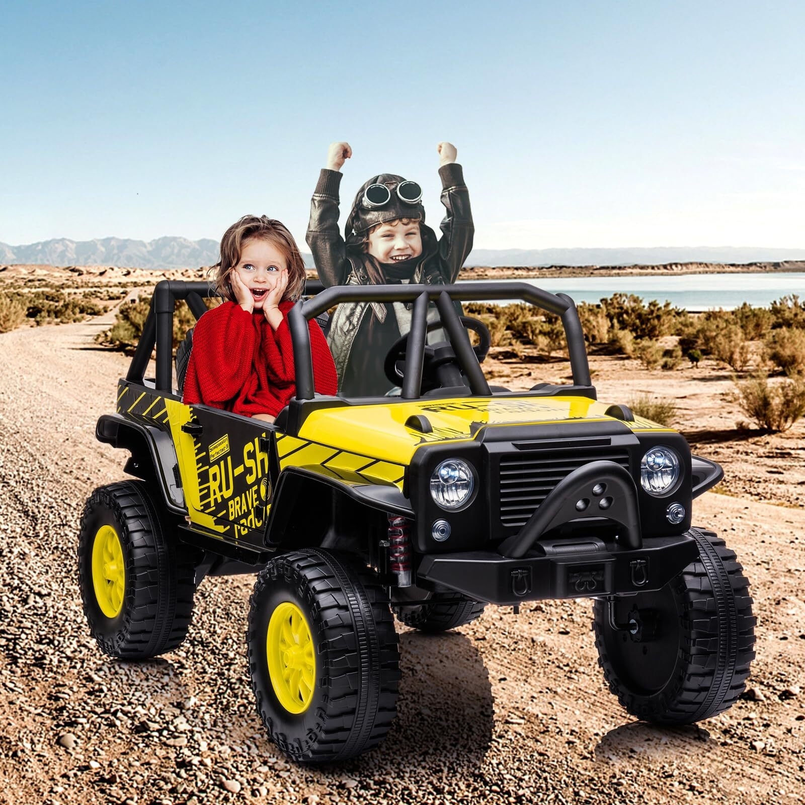 24V 2 Seater Kids Ride On Car Truck with Remote Control