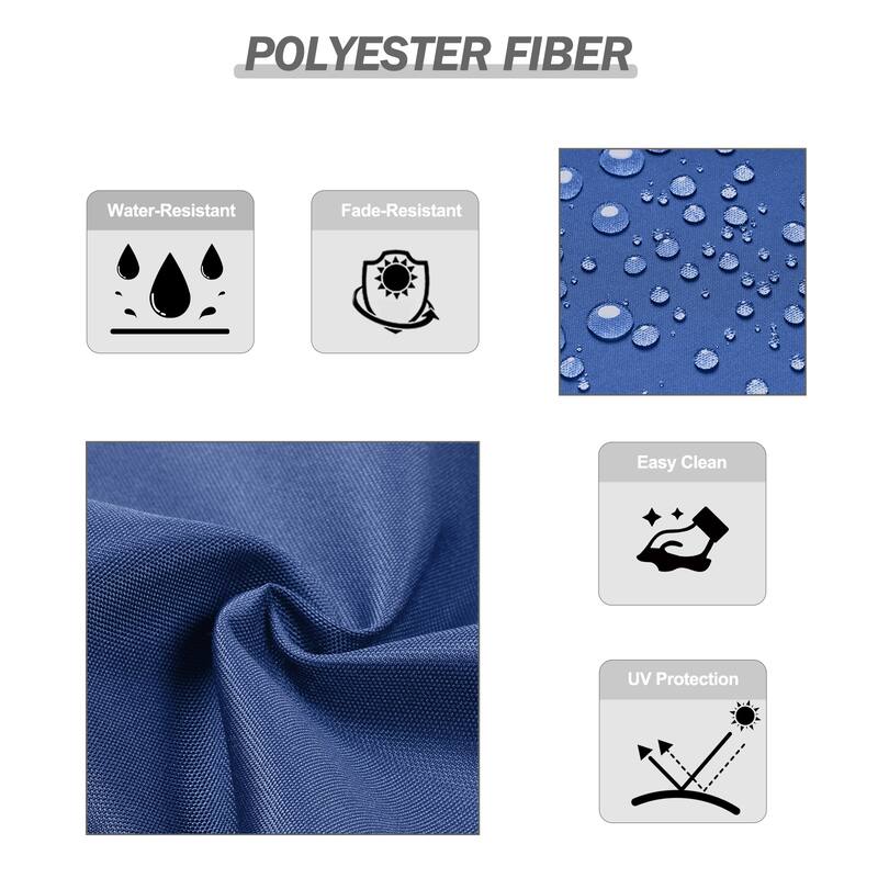 Aoodor 2Pcs Outdoor High Back Dining Chair Cushion Set - 37''x20''