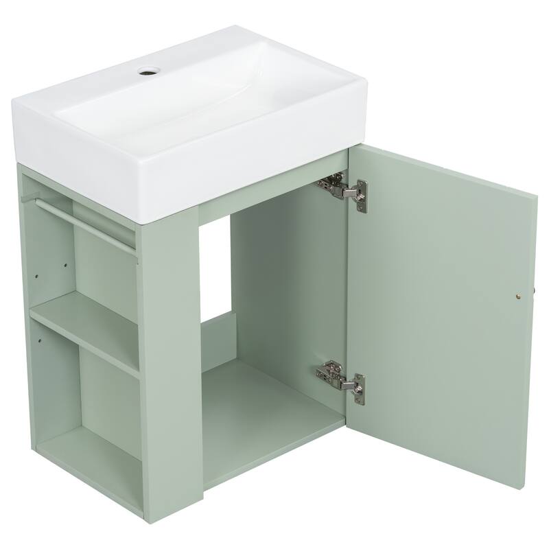 Bathroom Vanity with Ceramic Sink