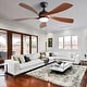 preview thumbnail 39 of 118, Sofucor 45/52 Inch Ceiling Fan with Remote & Lights Quiet DC Motor 5 Blade High CFM Modern Fan
