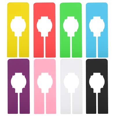 Clothes Dividers, Rectangle Dividers with Marker Pen, Multicolor - White/Black,Red/Purple/Blue/Yellow/Pink/Green