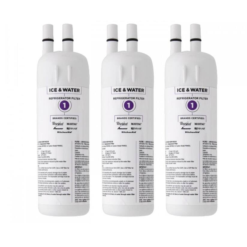 Whirlpool EDR1RXD Everydrop Refrigerator Water Filter,W10295370A 3PACK