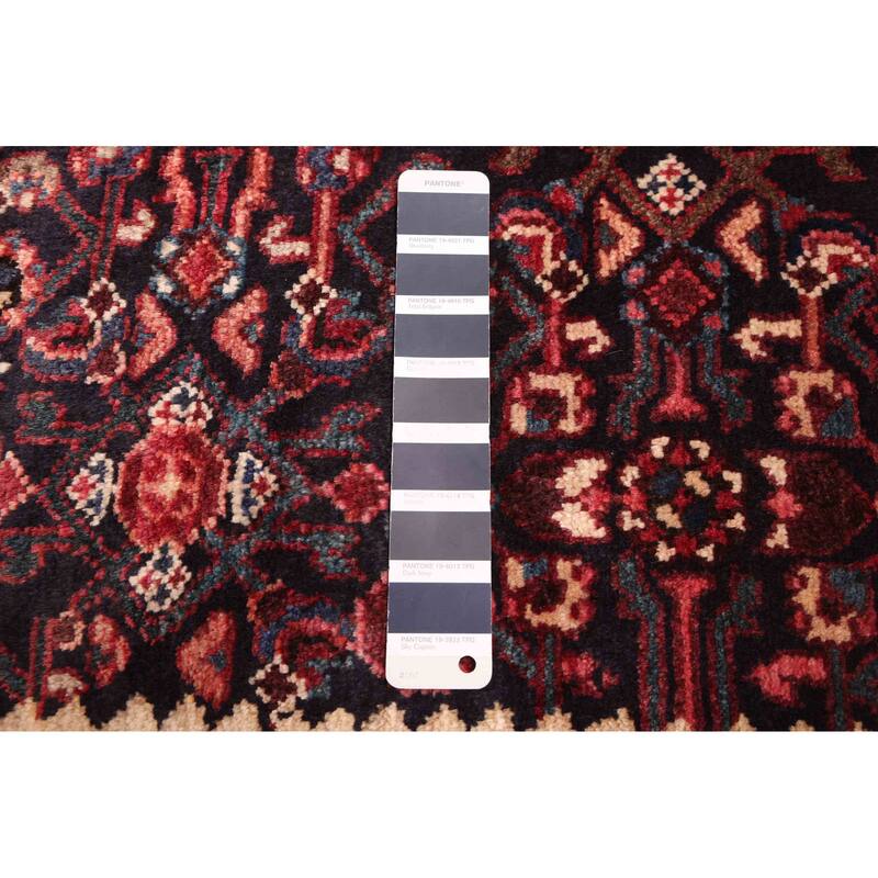 ECARPETGALLERY Hand-knotted Andelz Dark Navy Wool Rug - 3'7 x 10'0