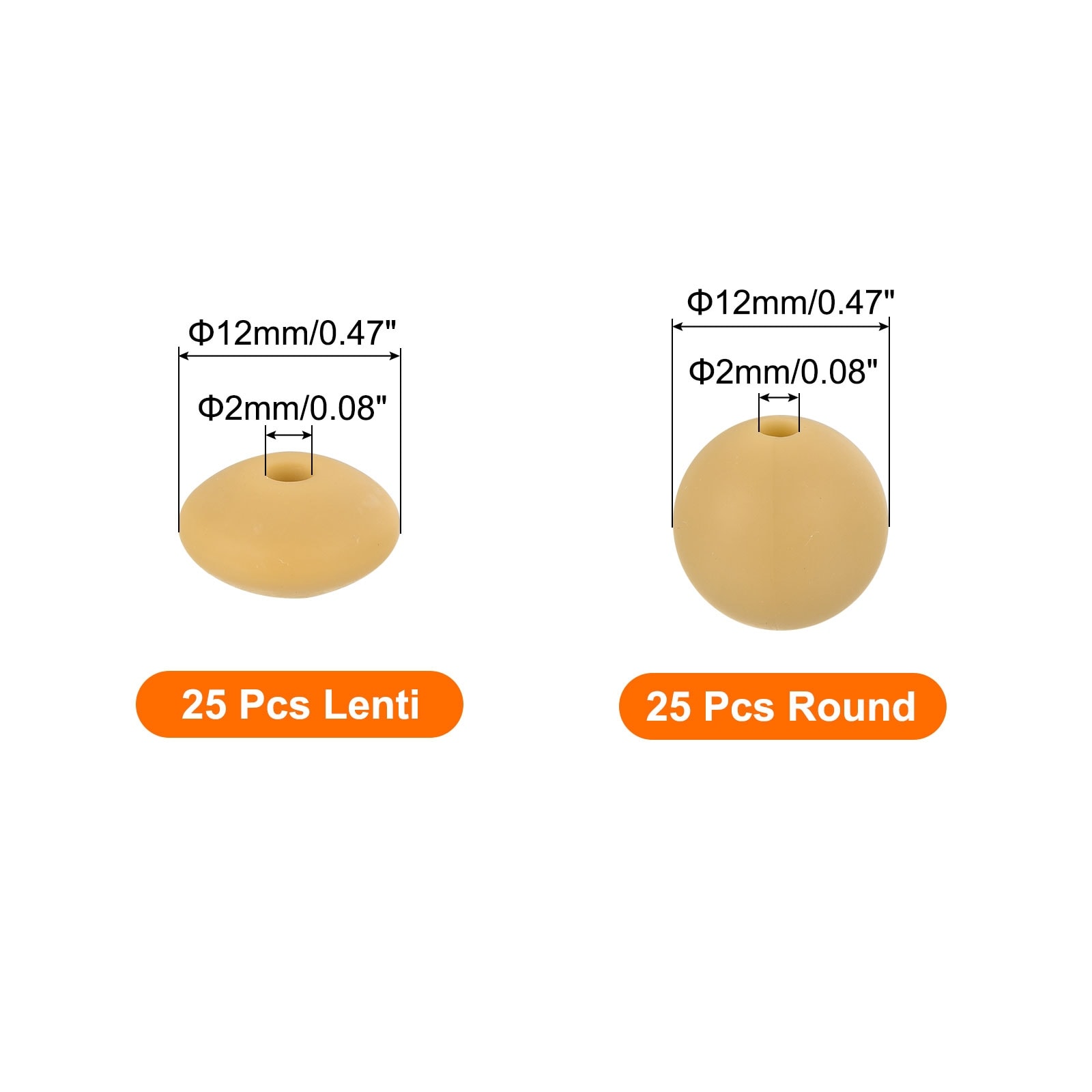 Silicone Beads Bulk ,Silicone Round and Lentil Beads ,Silicone Focal Beads for Keychains Making Pen DIY Necklace Bracelet