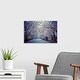 preview thumbnail 23 of 28, Great Big Canvas "Cherry blossoms in Central Park's in New York City." Muted Blue Black Wrapped Canvas Print Wall Artwork