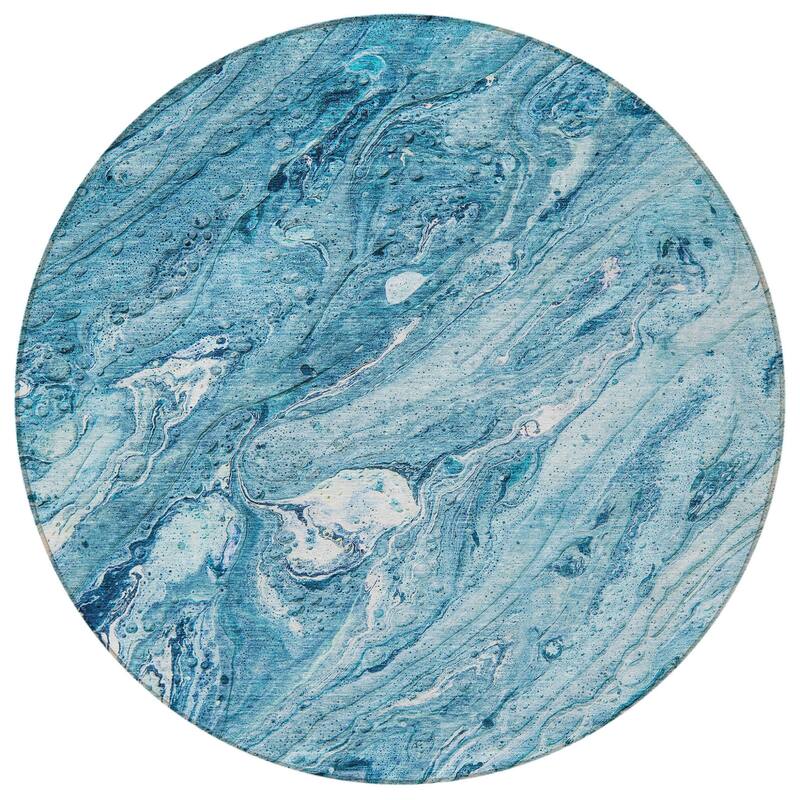 HomeRoots Abstract Transitional Rectangle Outdoor Rug