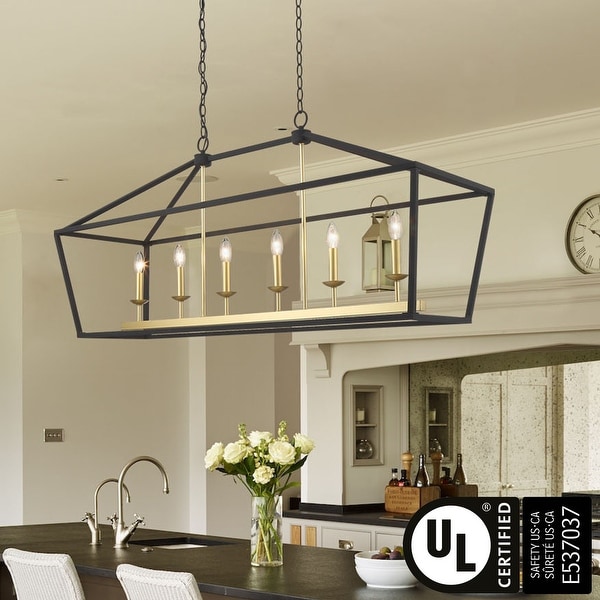 Carmen 6 light linear pendant outlet