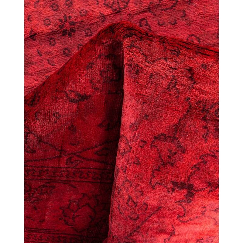 Fine Vibrance, One-of-a-Kind Hand-Knotted Runner Rug - Pink, 2' 8" x 12' 0" - 2' 8" x 12' 0"