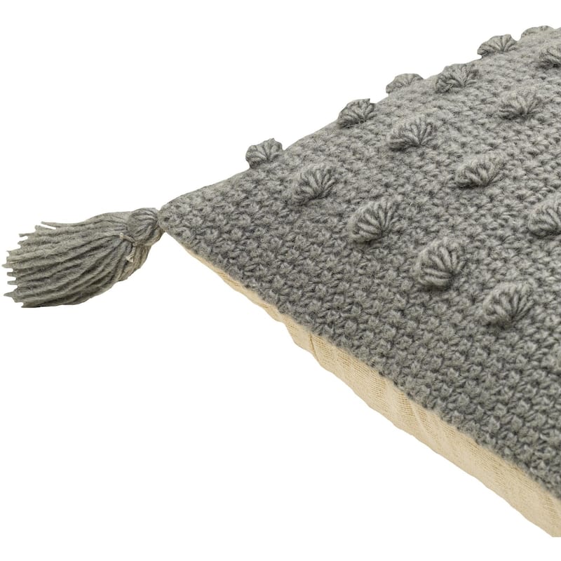 Artistic Weavers Kalae Crochet Pom Throw Pillow with Tassels