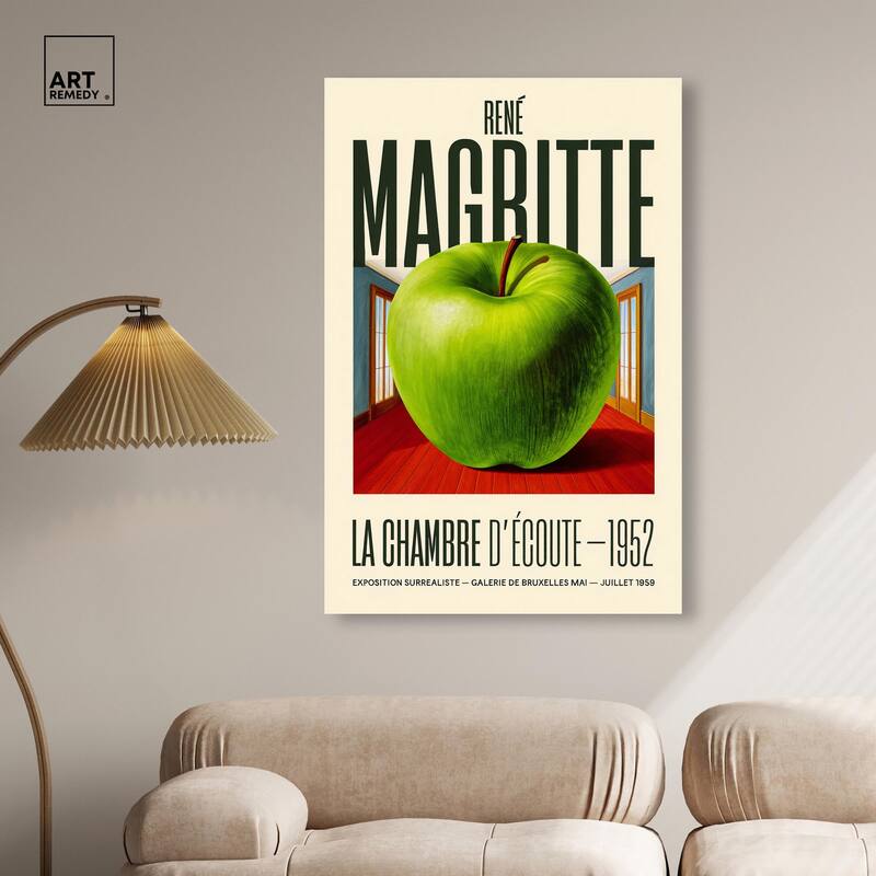 Magritte's Apple Room Canvas by Art Remedy, Gallery Wrapped