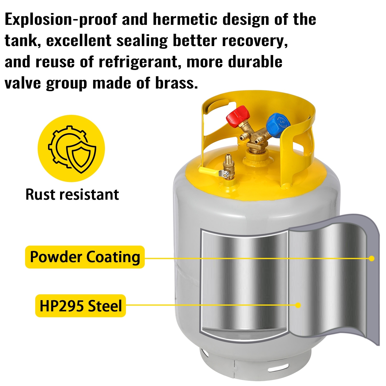 Refrigerant-Recovery-Tank-with