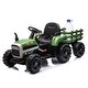 preview thumbnail 86 of 98, 24V Battery Powered Ride-On Tractor with Trailer, 2 Motors, MP3, Bluetooth, Remote Control, LED Lights for Kids 3-6 Years
