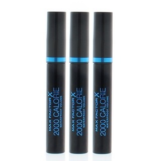 Shop Max Factor 2000 Calorie Waterproof Volume Mascara Rich Black 9ml 3 Pack Overstock 31510838