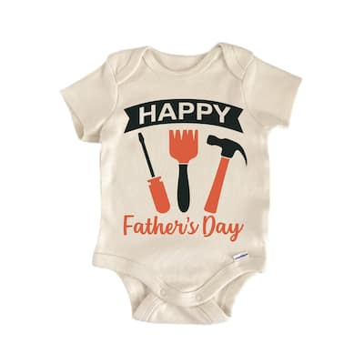 Happy Fathers Day - Baby Boy Girl Clothes Bodysuit Funny Cute