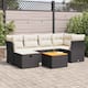 Option Black and cream 7 Piece with storage