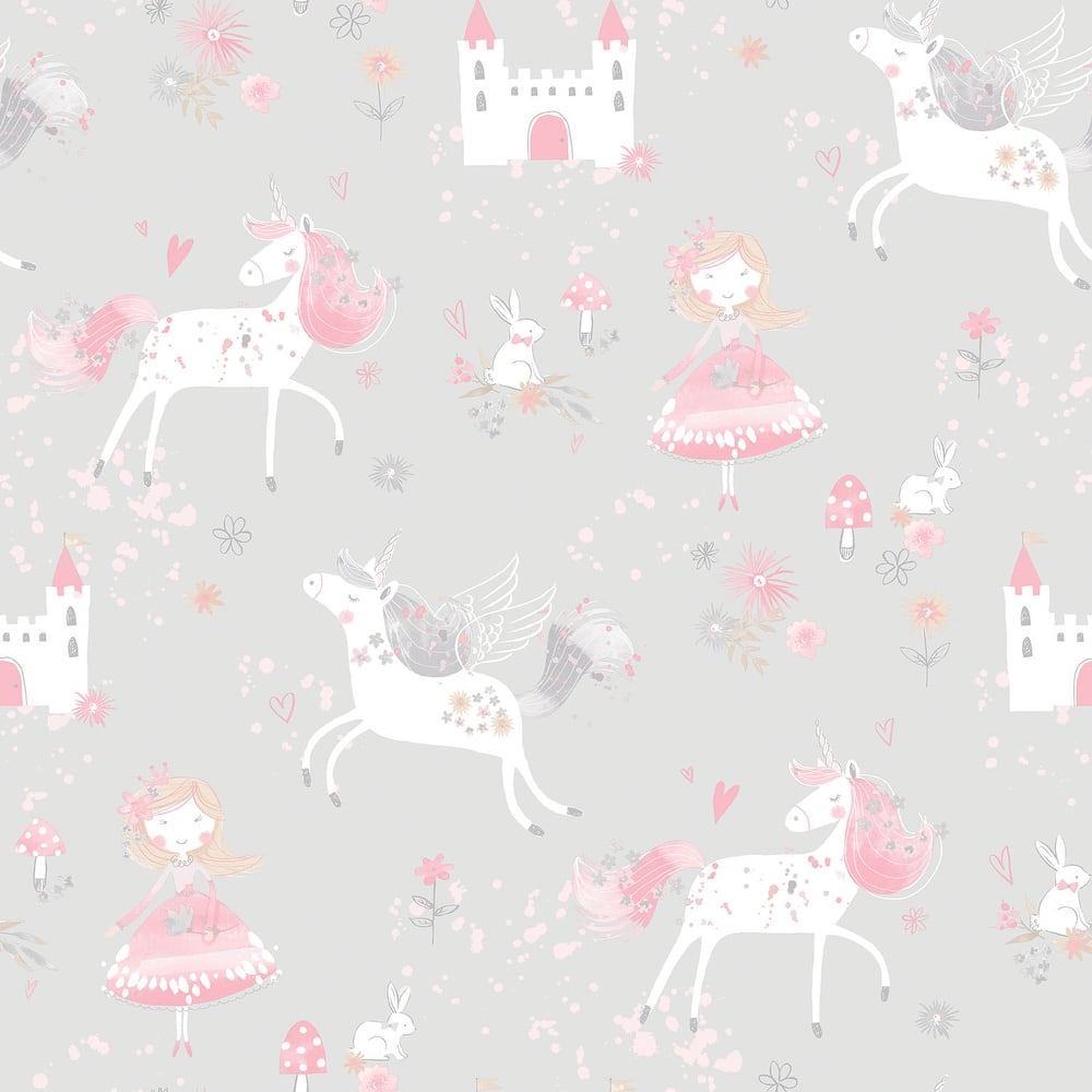 Galerie Wallcoverings Just 4 Kids 2 Unicorn Fairytale Non-woven Matte Wallpaper Roll