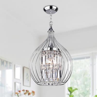 Argo 3-Light Chrome Semi-Flush Mount - Chrome Finish - Chrome Finish