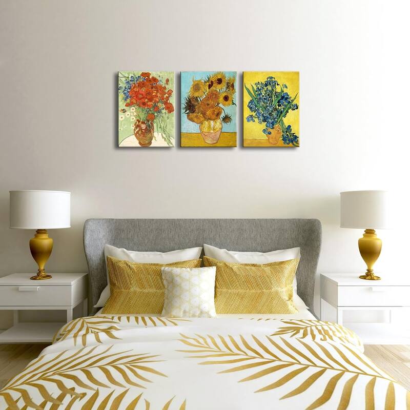 Art 3 Panels Canvas Prints of Vincent Van Gogh Paintings