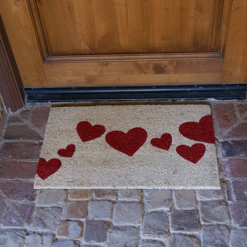 Rubber-Cal "Modern Decor Door Mat Kit" - 2 Modern Coco Coir Doormats - 18" x 30"
