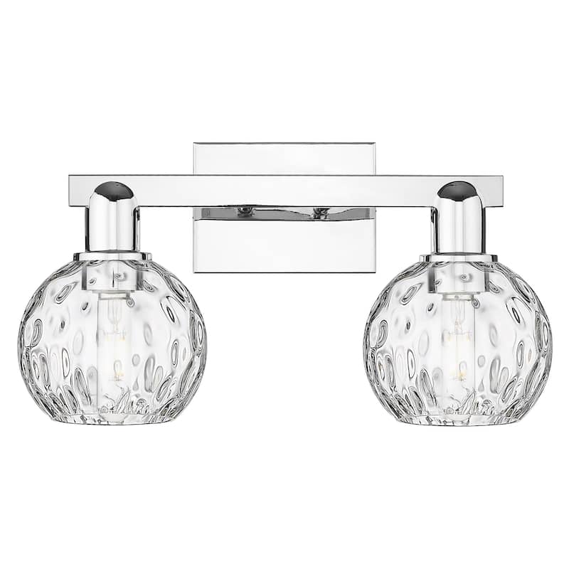 Innovations Lighting 716-2W-10-17 Athens Water Glass Vanity Athens - Polished Chrome / Clear Water Glass